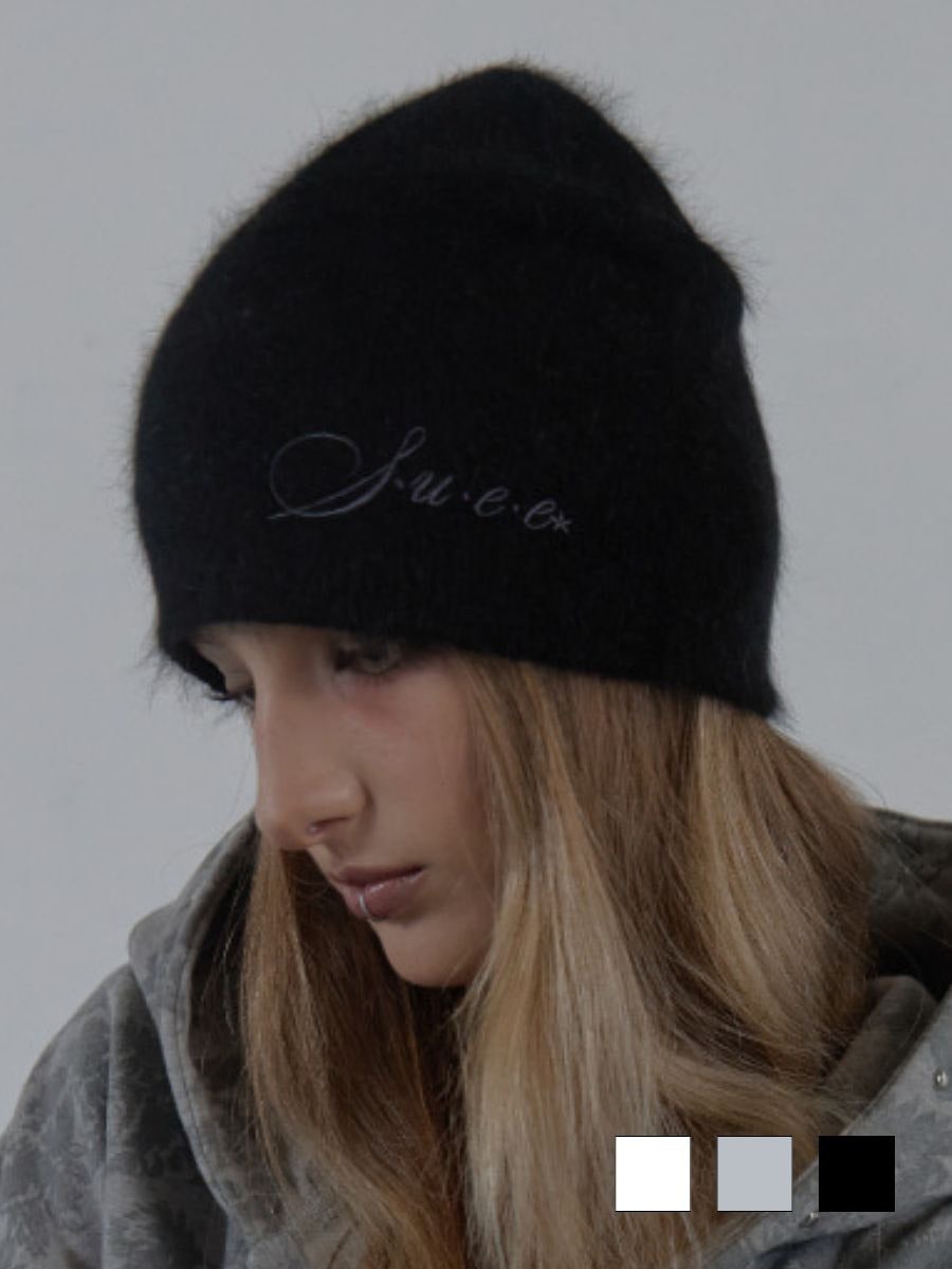 【SETUP‐EXE】ANGORA LOGO BEANIE / 【セットアップエグゼ】アンゴラロゴビーニー