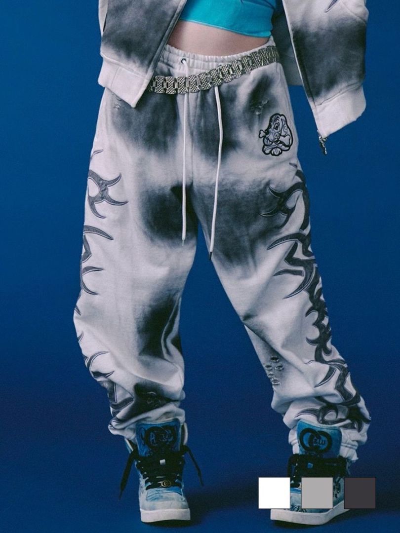 【GALFY】汚れ部族スウェットパンツ / 【ガルフィー】汚れ部族スウェットパンツ