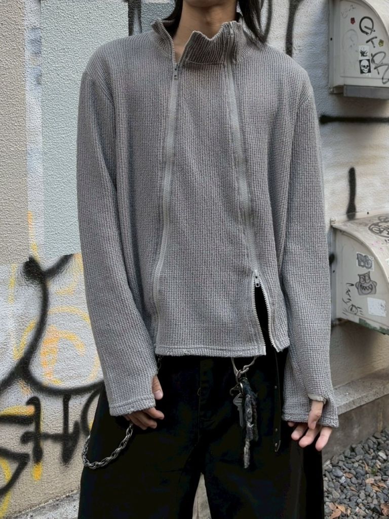受注制【youll】vertical twin-zip top (2color)