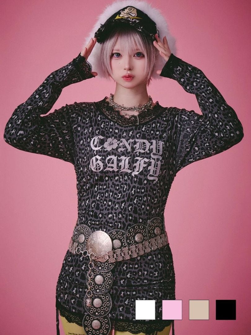 【GALFY】ギラギャル2WAYワンピ / 【ガルフィー】2wayレオパードリボンワンピース