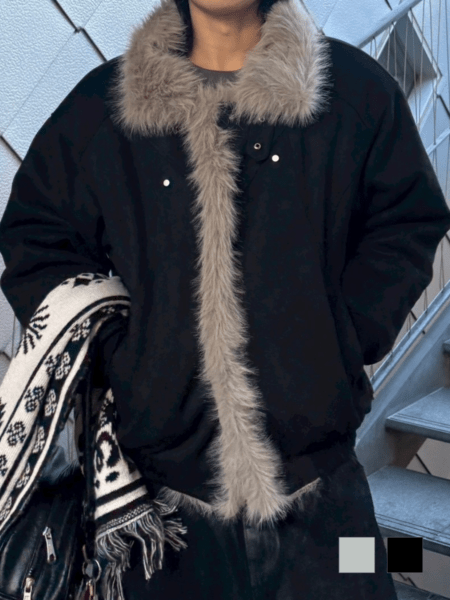 受注制【nmtc +】mouton fur jacket / 【エヌエムティーシープラス】ムートンファージャケット (2color)