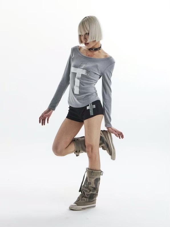 【KAIYA】silver cross short pants