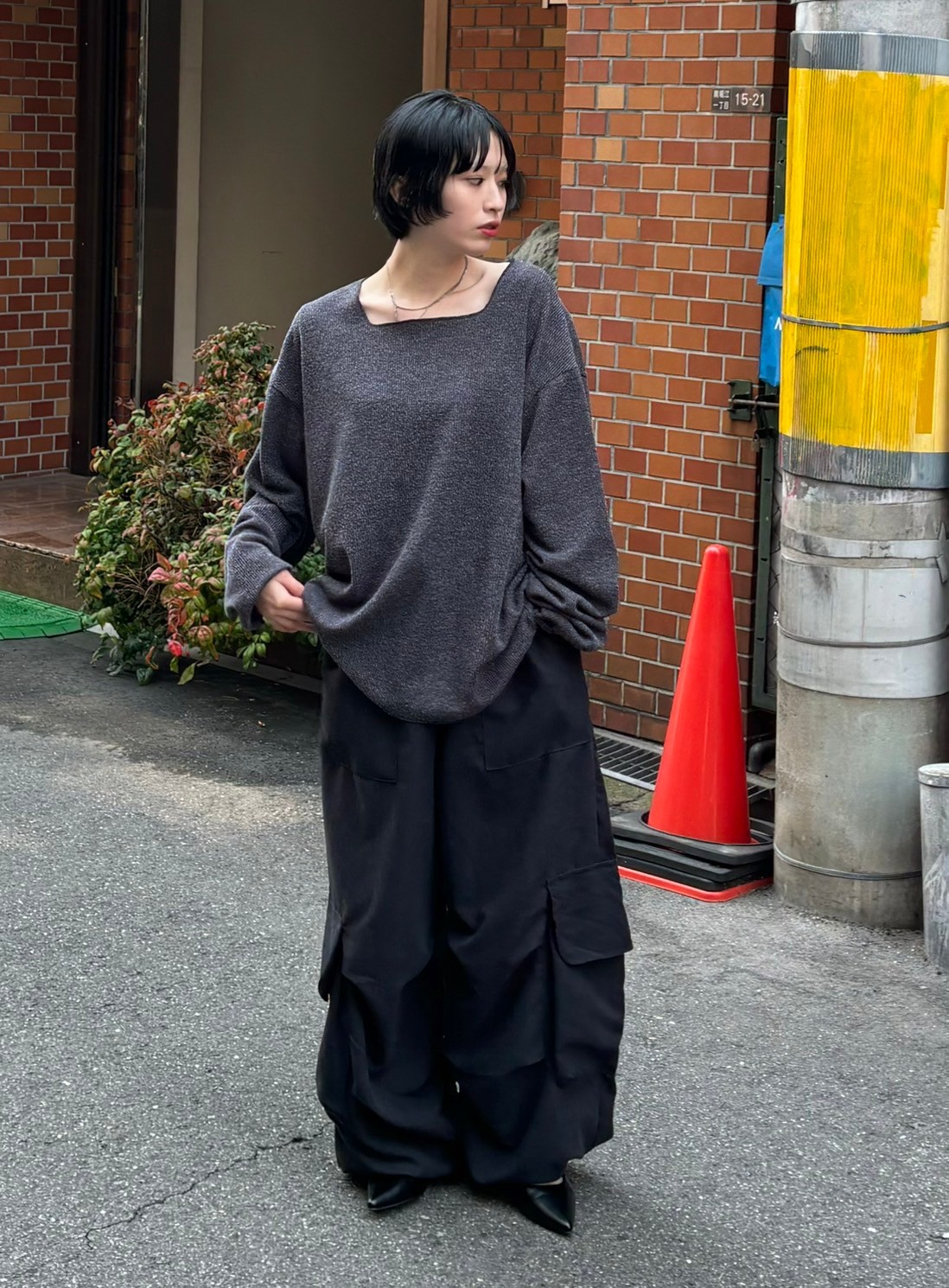 受注制【Chikashitsu +】oversized cargo pants (3color)