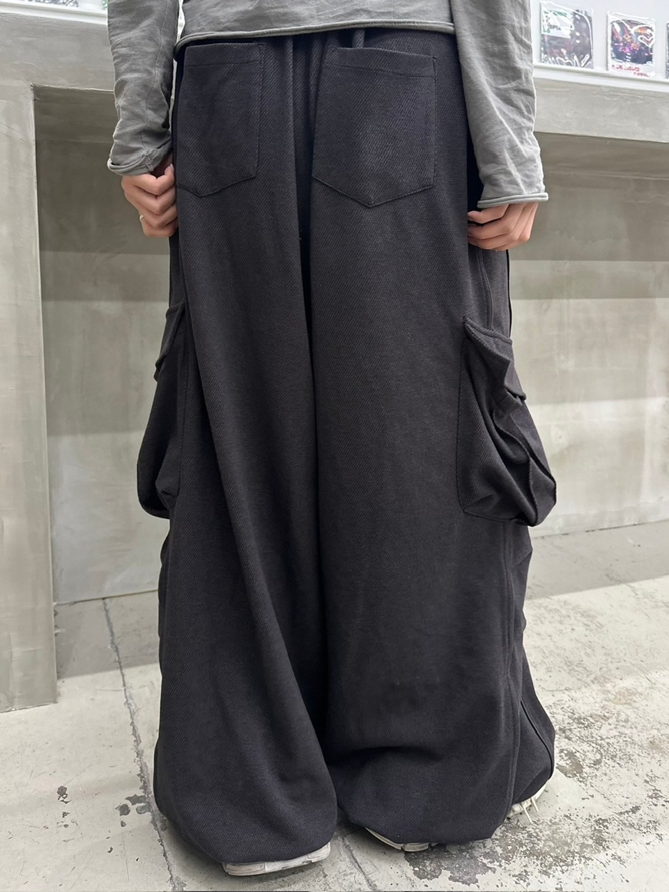 【U LAN】double piping wide string pants LUV CODE】string wide pants (2color) | OUR BRAND,LUV CODE