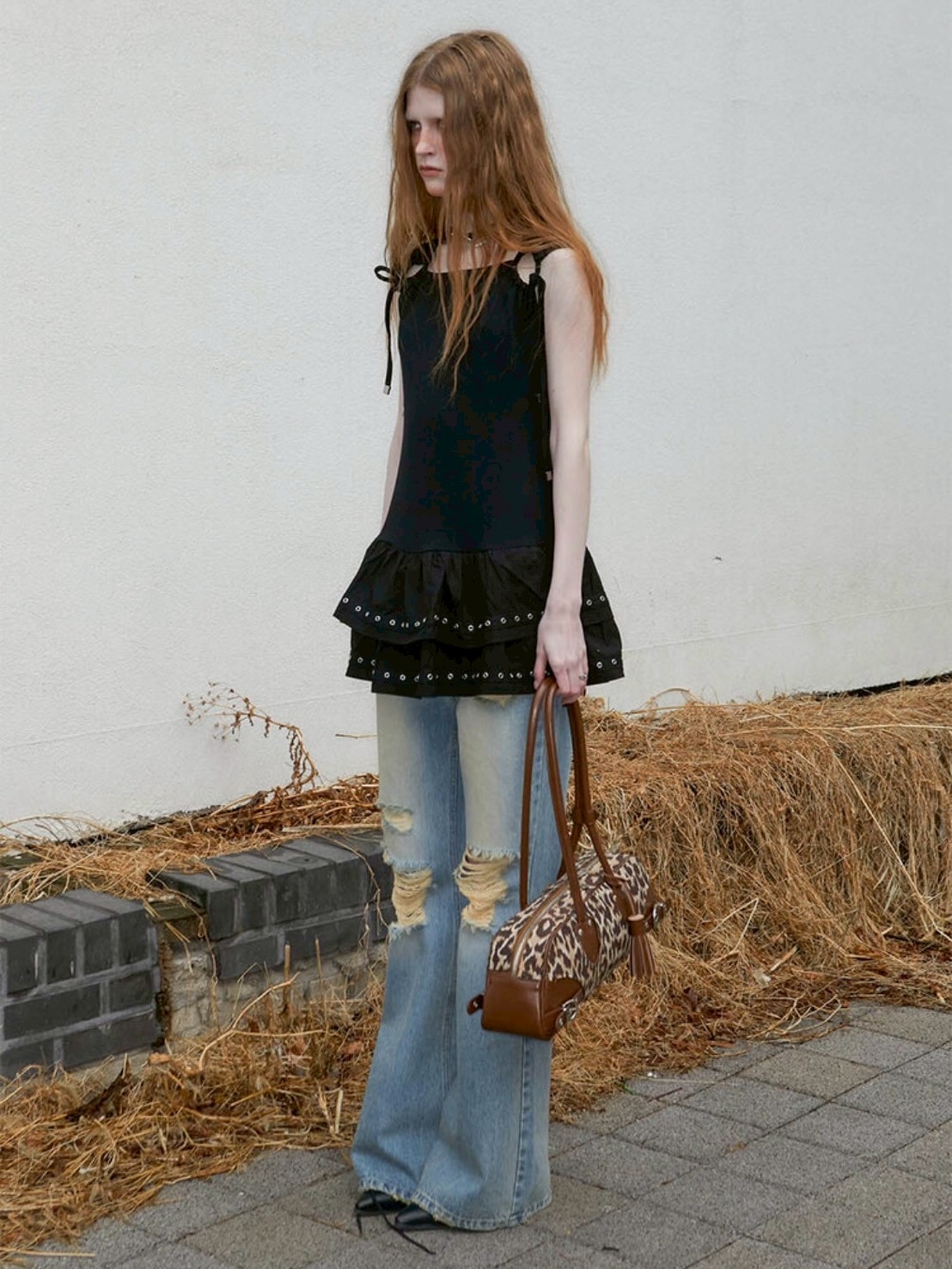 【NOTKNOWING】25SS 韓国人気★Eyelet Sleeveless Tee OPS NOT KNOWING】Eyelet Sleeveless Tee OPS | OUR BRAND,NOT