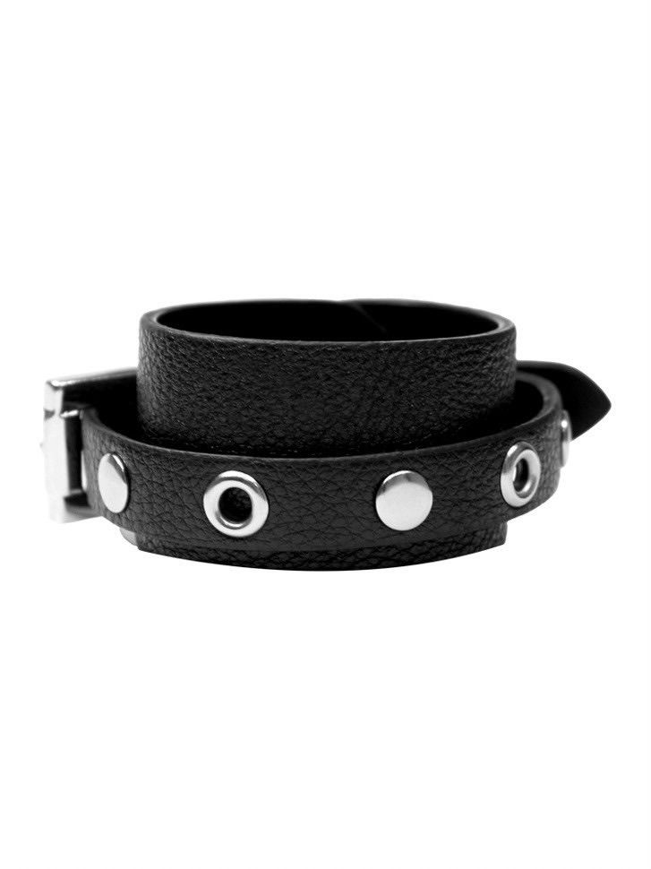 【BLACKPURPLE】25SS★ Big Belted Cowhide Bracelet BLACK PURPLE】Big Belted Cowhide Bracelet | OUR BRAND,BLACK