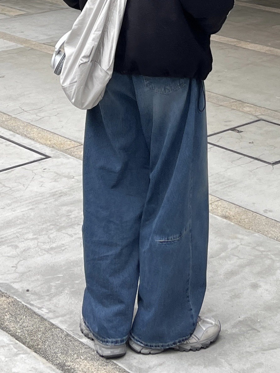 受注制【youll】denim wide pants (2color)