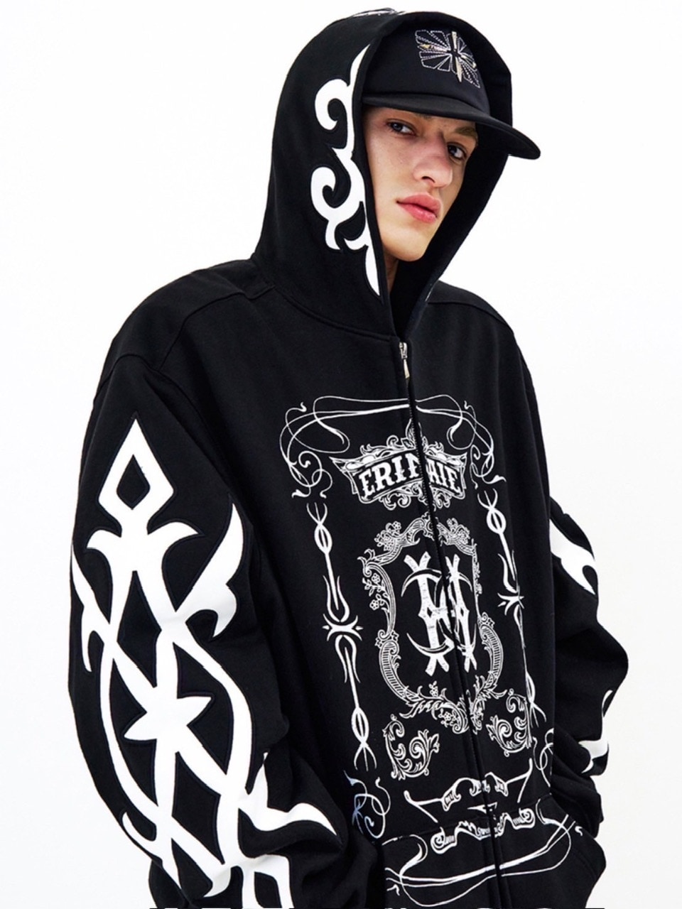 E RIN AI E】TRIBAL PARTY HOODIE | OUR BRAND,E RIN AI E | PRESSING