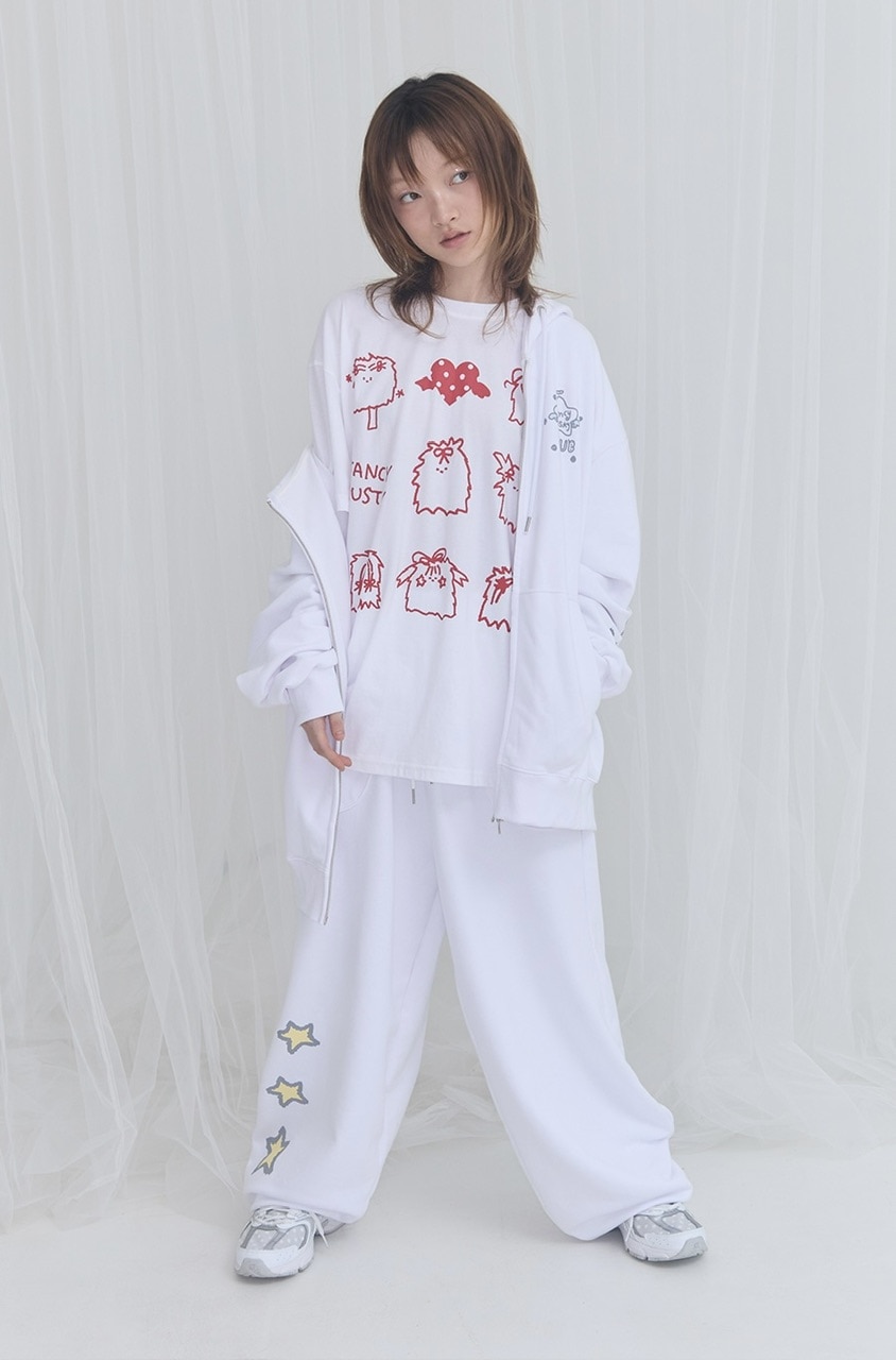 FANCY X DUSTY】DEVIL & ANGEL PRINTED SWEATPANTS