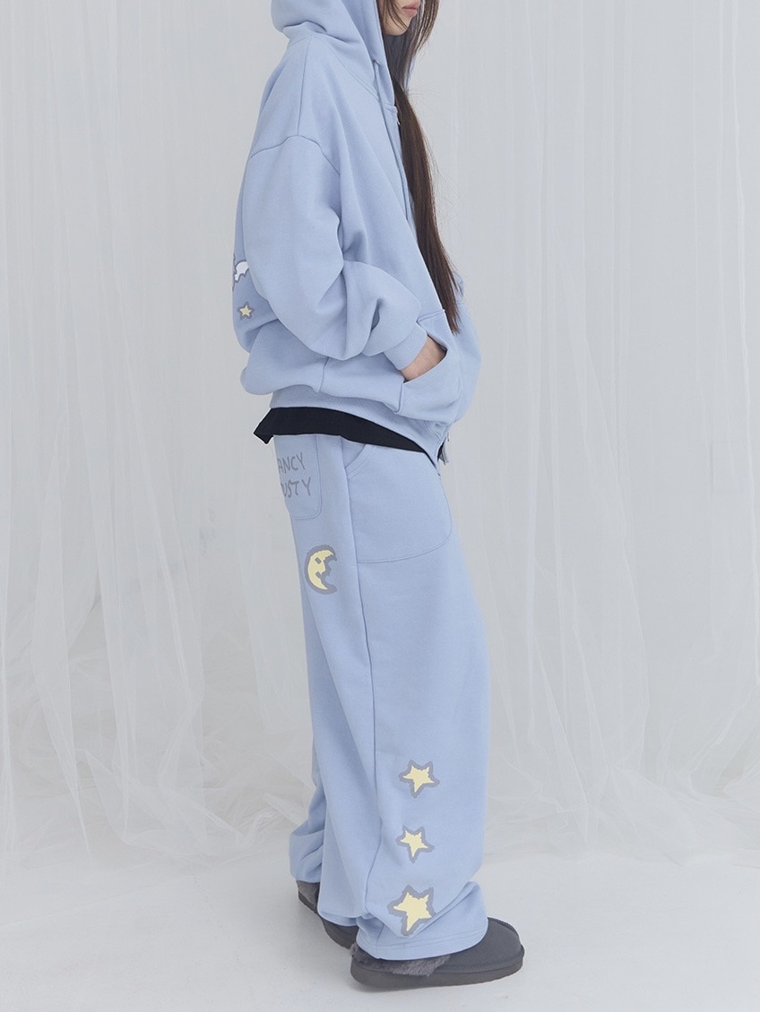 FANCY X DUSTY】DEVIL & ANGEL PRINTED SWEATPANTS
