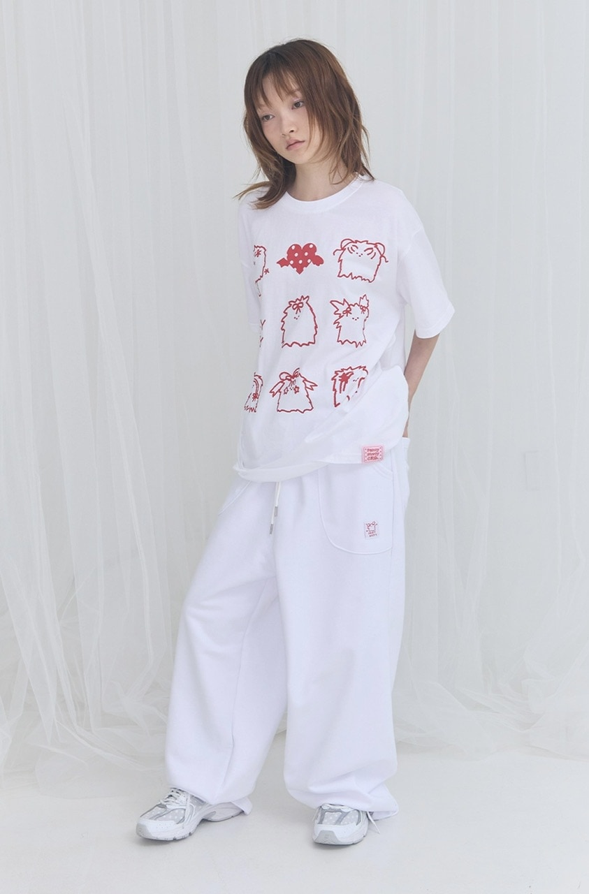 FANCY X DUSTY】DEVIL & ANGEL PRINTED SWEATPANTS