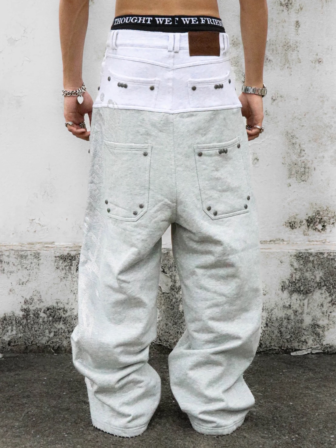 【Thought We Friends】Dray Double-Layered Sweatpants
