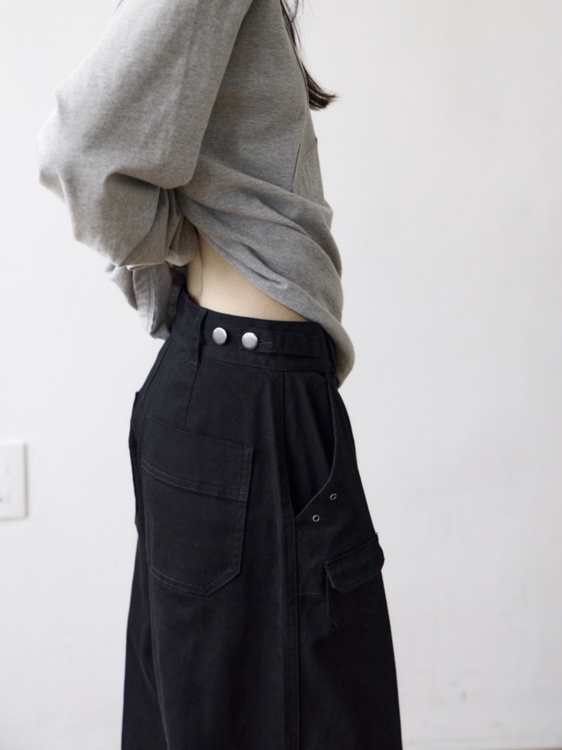 【THECOLDESTMOMENT】TCM double pocket pants
