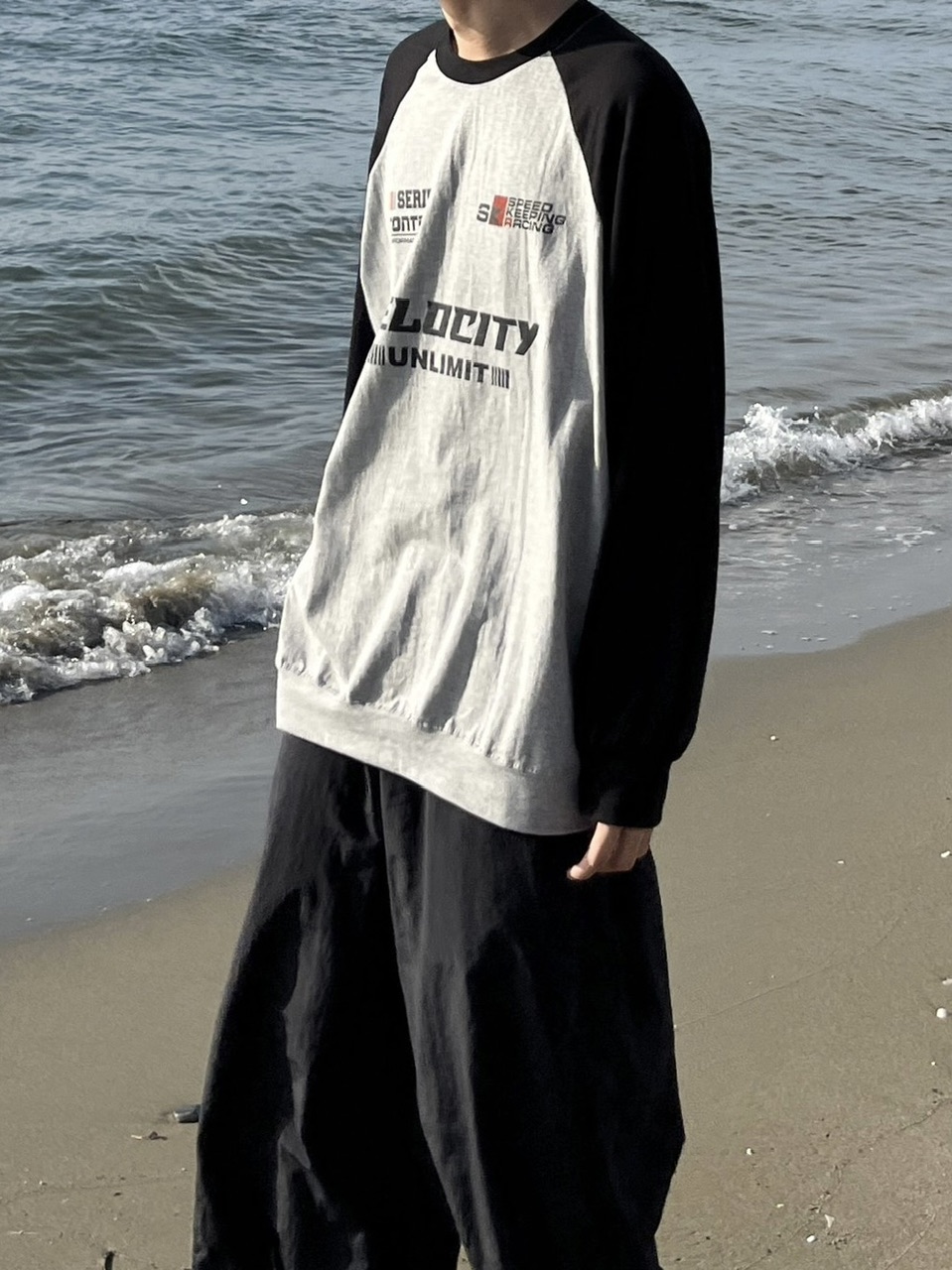 受注制【youll】velocity raglan long sleeve tee (2color) | OUR