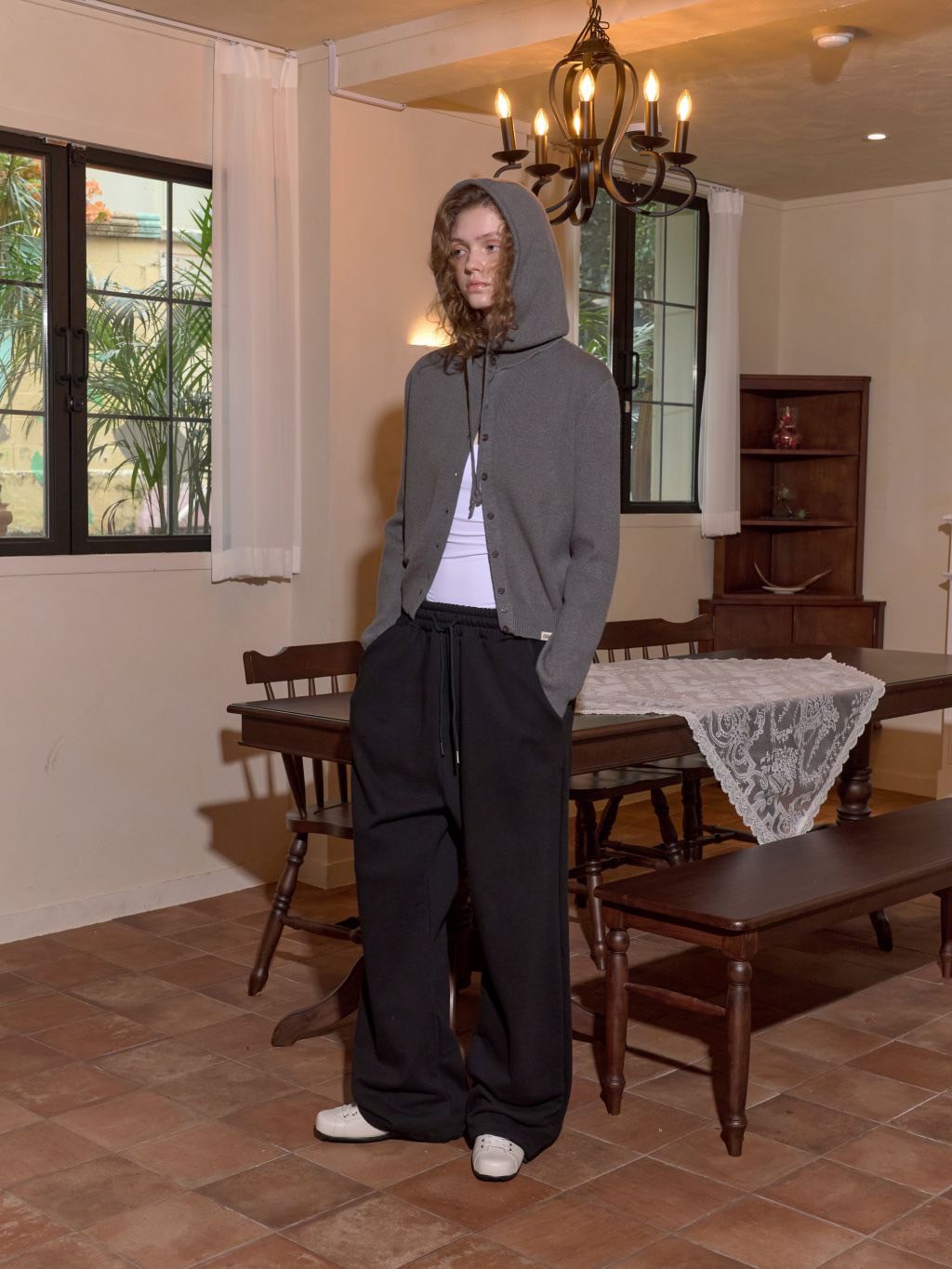 パンツ ROCKCAKE 96 Applique 2way Jogger Oatmeal RC24PT04230 ROCK CAKE】96 Applique 2way Jogger | OUR BRAND,ROCK CAKE