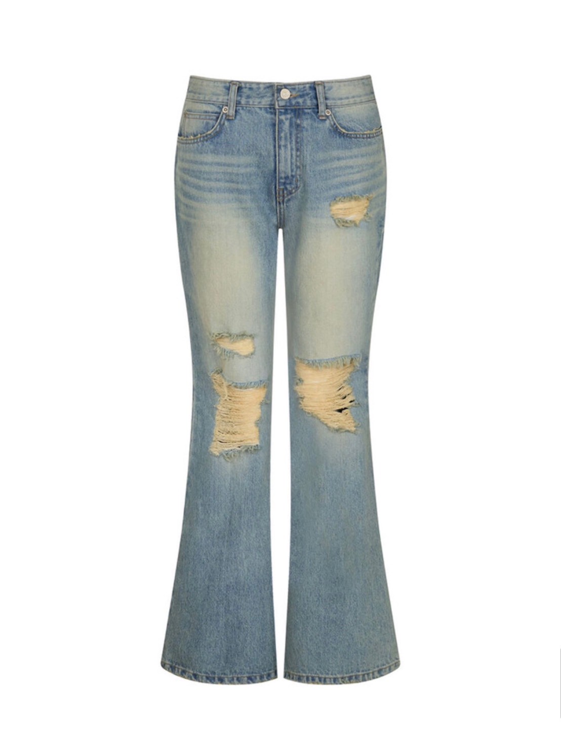 【NOT KNOWING】 Destroyed Flared Jean /追跡付 NOT KNOWING】Destroyed Flared Jean | OUR BRAND,NOT KNOWING