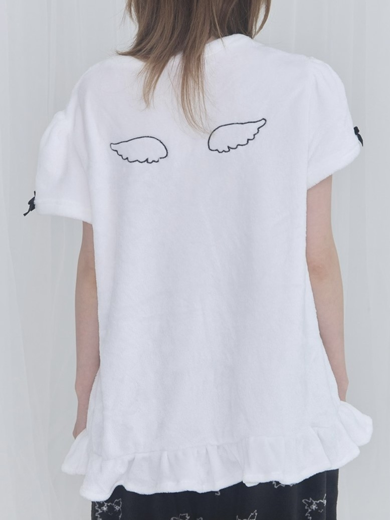 ディズニー⭐️ダッフィー&フレンズ ルームウェア 半袖 ホワイト ジェラートピケ ダッフィー ルームウェア半袖 白色 ダッフィー