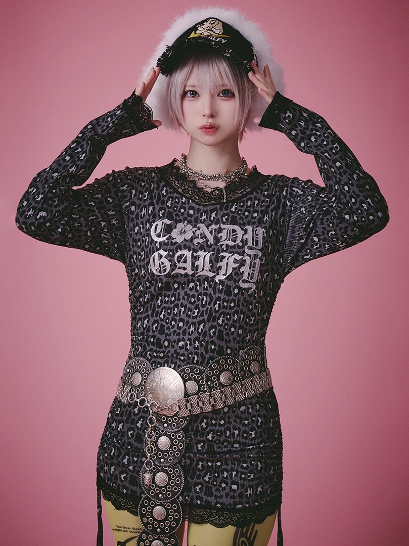 GALFY】ギラギャル2WAYワンピ / 【ガルフィー】2wayレオパードリボン