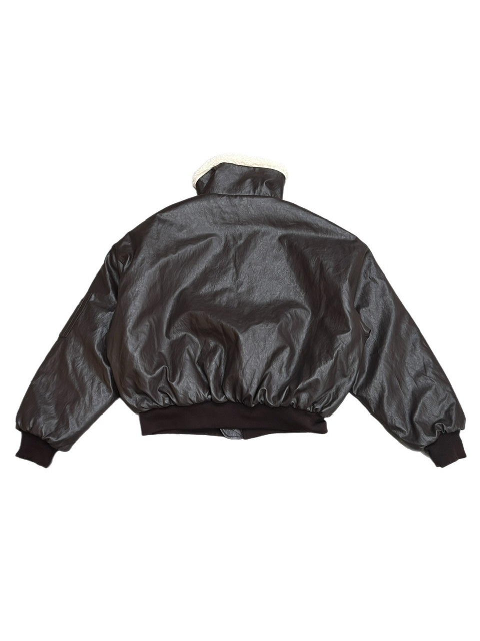 Chikashitsu +】leather bomber mustang jacket (2color) | OUR BRAND