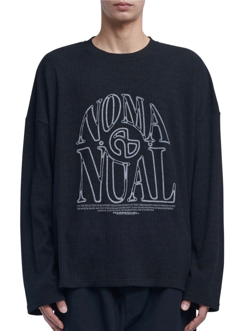 【NOMANUAL】 S.N.A KNIT LONG SLEEVE 3色 ★韓国の大人気★ 再入荷【NOMANUAL】S.N.A KNIT LONG SLEEVE | OUR BRAND