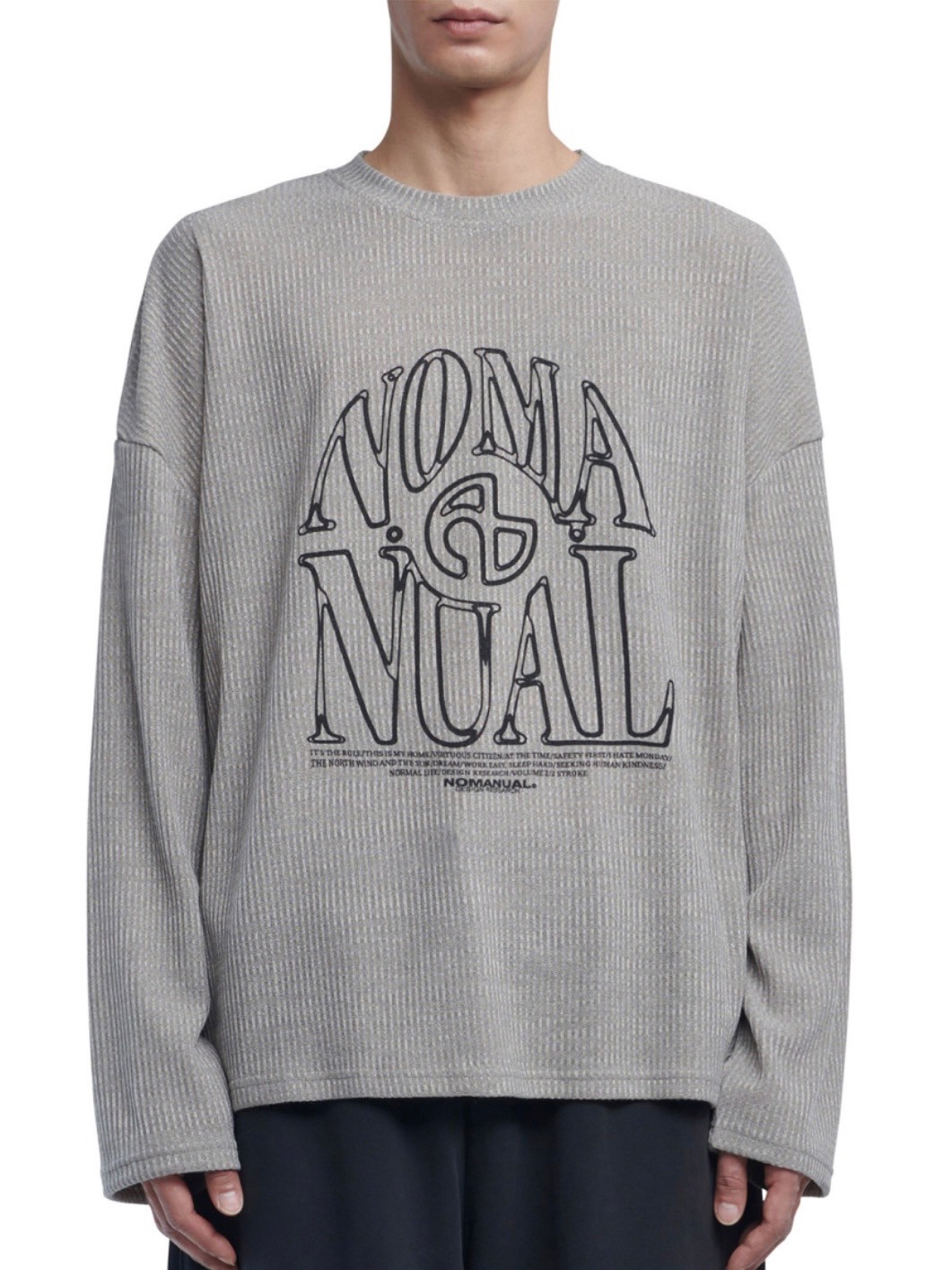 【NOMANUAL】S.N.A KNIT LONG SLEEVE