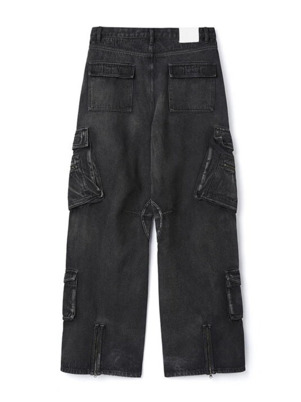 【DNSR】slash cargo denim pants