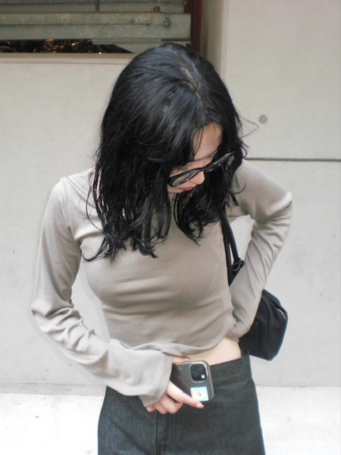 受注制【oaks】roud hem long sleeve t-shirt (4color)