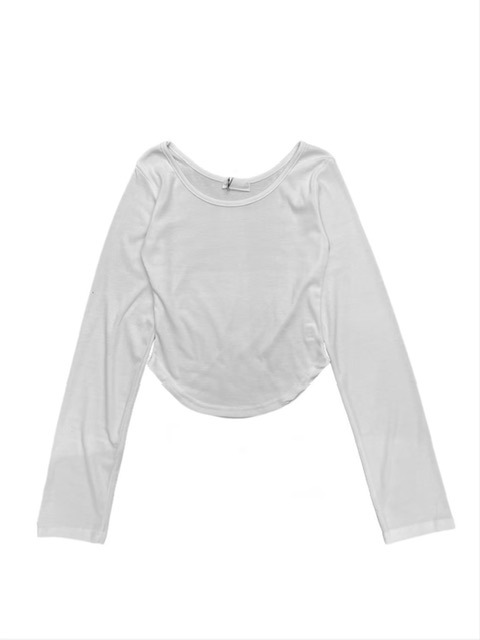 受注制【oaks】roud hem long sleeve t-shirt (4color)