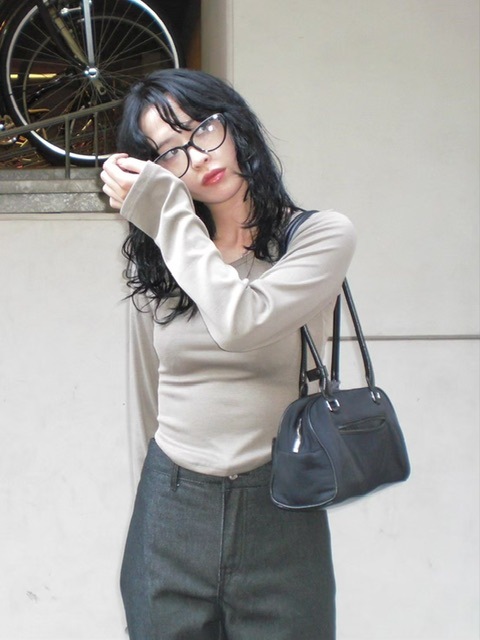 受注制【oaks】roud hem long sleeve t-shirt (4color)