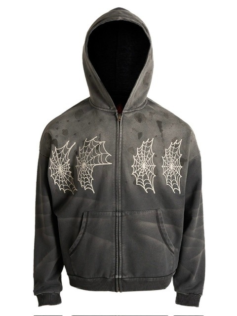 【The Boy Has No Patience】ECLIPSE OF BLOOD MOON RAIN STAINED HOODIE