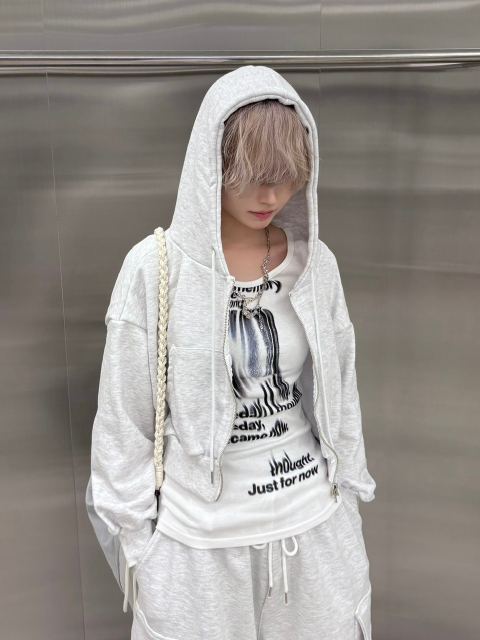 受注制【nmtc +】crop zip up hoodie (3color) | OUR BRAND,nmtc +