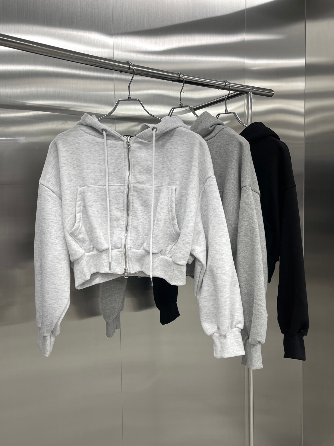 受注制【nmtc +】crop zip up hoodie (3color) | OUR BRAND,nmtc +