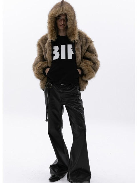 ESC STUDIO】oversize fur hooded jacket | OUR BRAND,ESC STUDIO