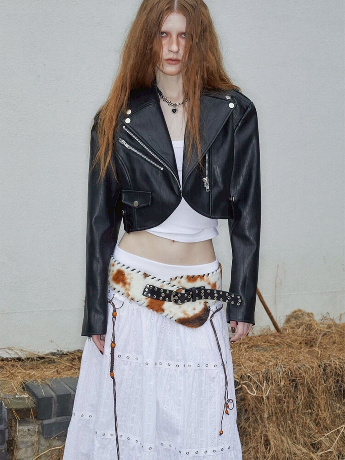 【NOT KNOWING】Tiered Eyelet Maxi Skirt / 【ノットノーイング】ティアードアイレットマキシスカート