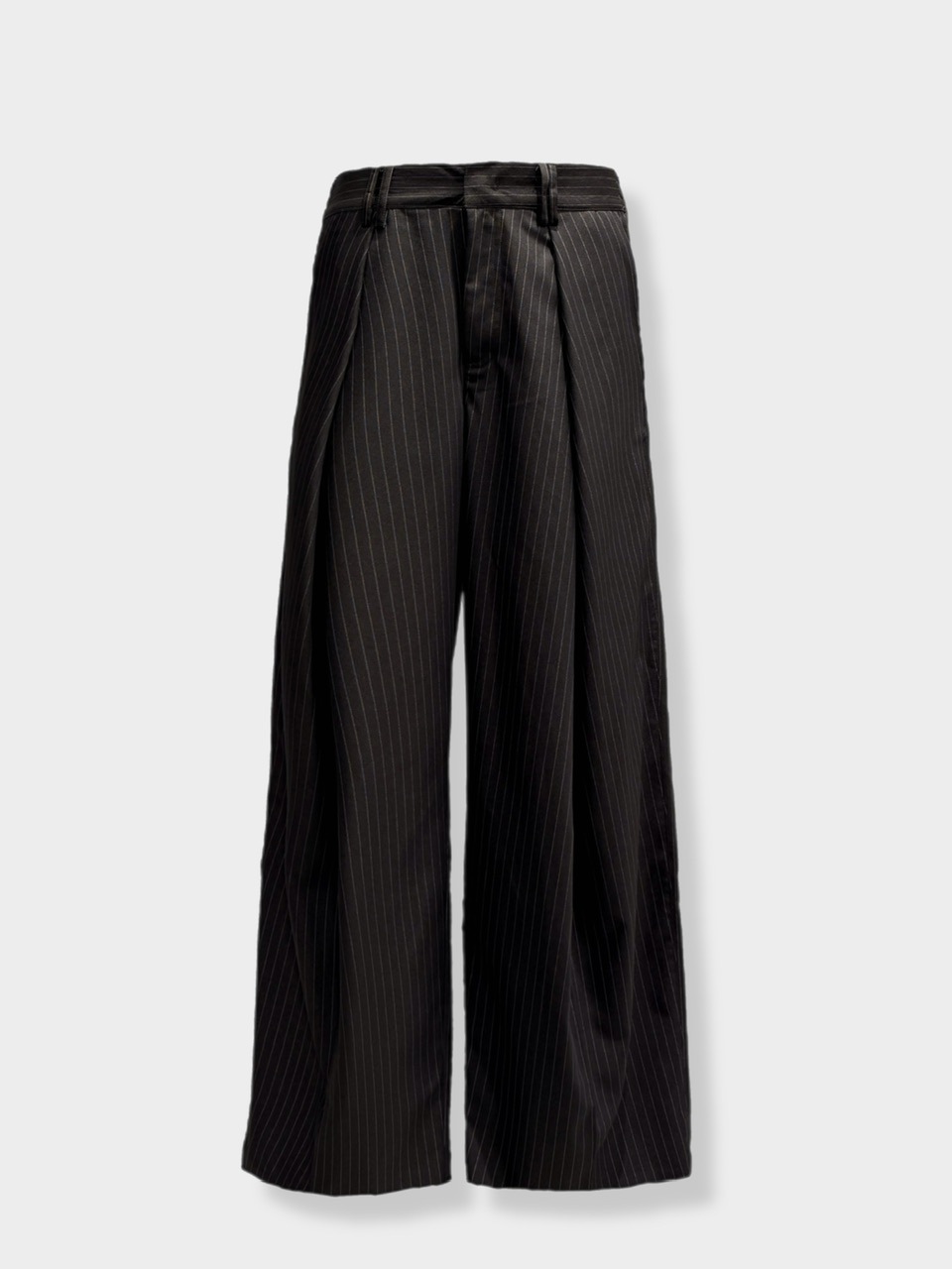 【CS】Cross tuck drape slacks (black) CS】Cross tuck drape slacks (black) | OUR BRAND,Chikashitsu