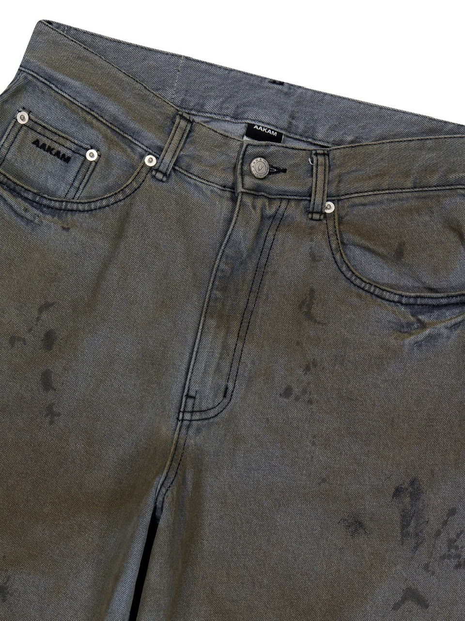 AAKAM】Dirty Gradation Denim Pants | OUR BRAND,AAKAM | PRESSING