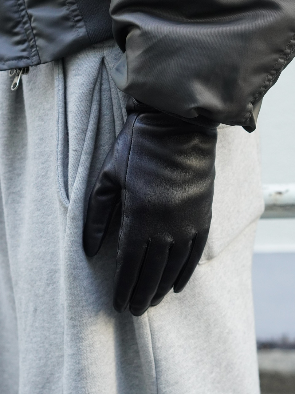 東京店WEB限定受注制受注制【Chikashitsu +】leather gloves