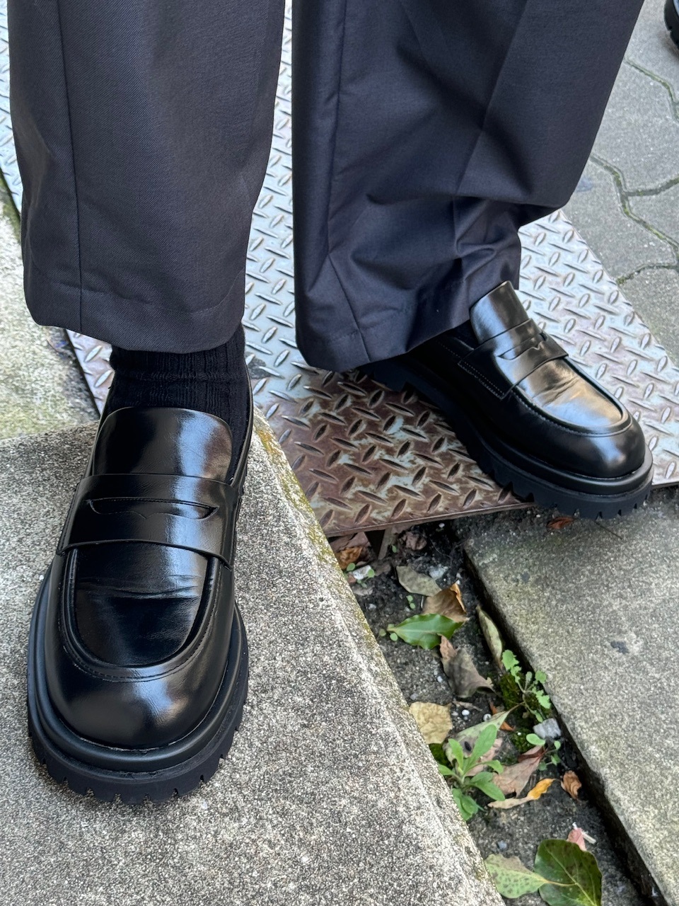 pushpush と　ローファー 受注制【Chikashitsu +】double sole loafer | OUR BRAND,Chikashitsu