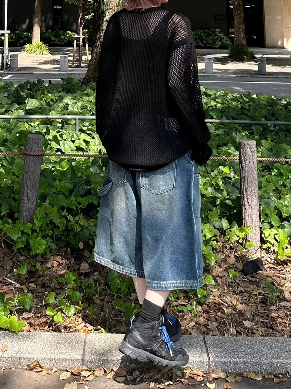 Chikashitsu +】oversized net summer knit (3color) | OUR