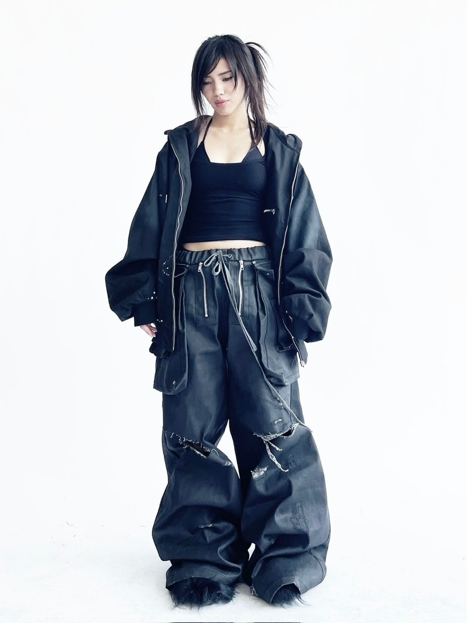 haveyoudiedbefore?】MM Overdyed Canvas Hoodie / 【ハブユー
