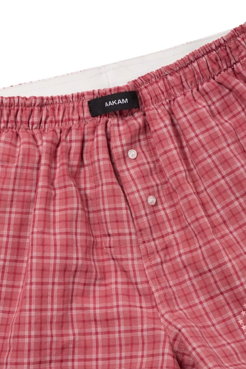 【AAKAM】Check Boxer
