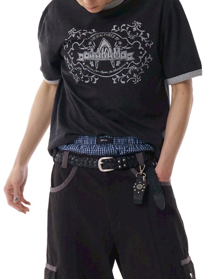 【AAKAM】Check Boxer