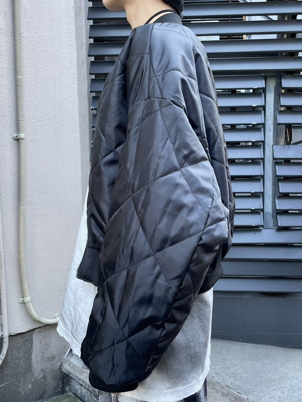 受注制【Never mind the XU】shirring crop ma-1 (2color) | OUR