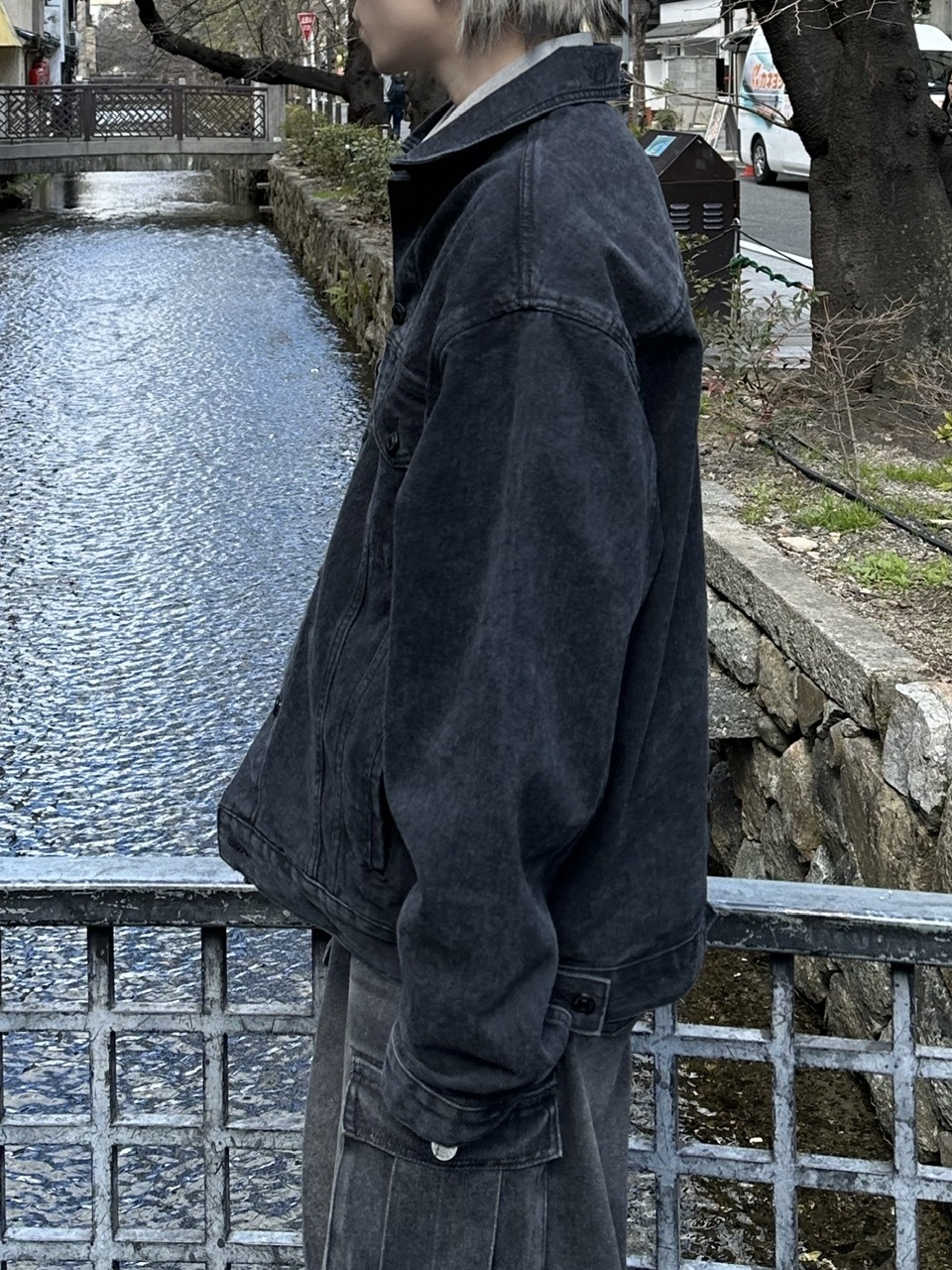 大阪店WEB限定受注制【Chikashitsu +】back design denim jacket | OUR