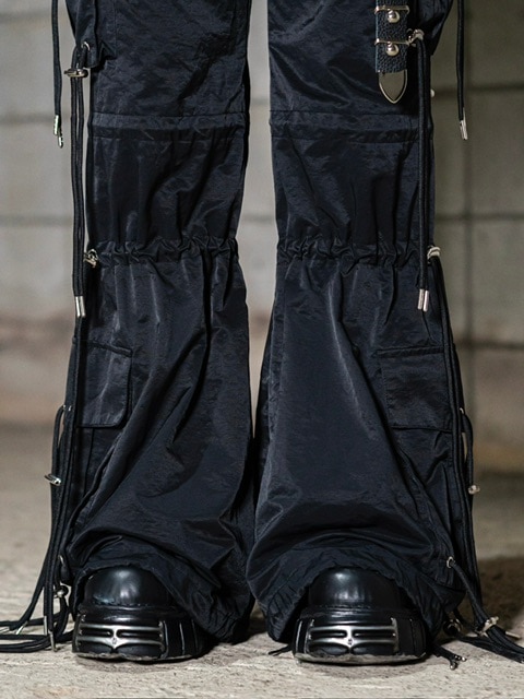 【DIG YOUR OWN GRAVE】ウォッシング フレア テック パンツ DIG YOUR OWN GRAVE】WASHING TECH FLAIR PANTS (2color