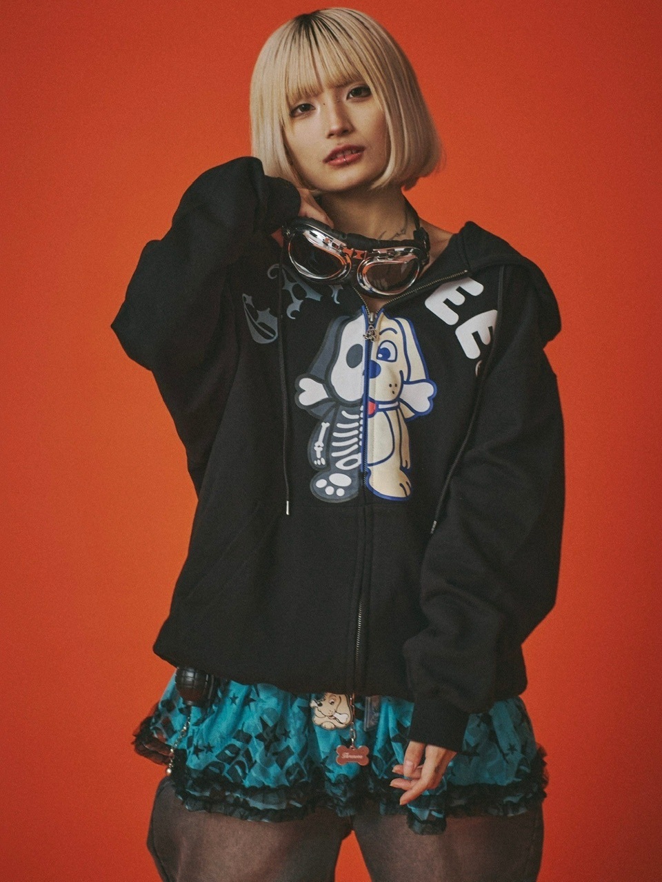 GALFY】GALPEEゴーストZIPパーカー | OUR BRAND,GALFY