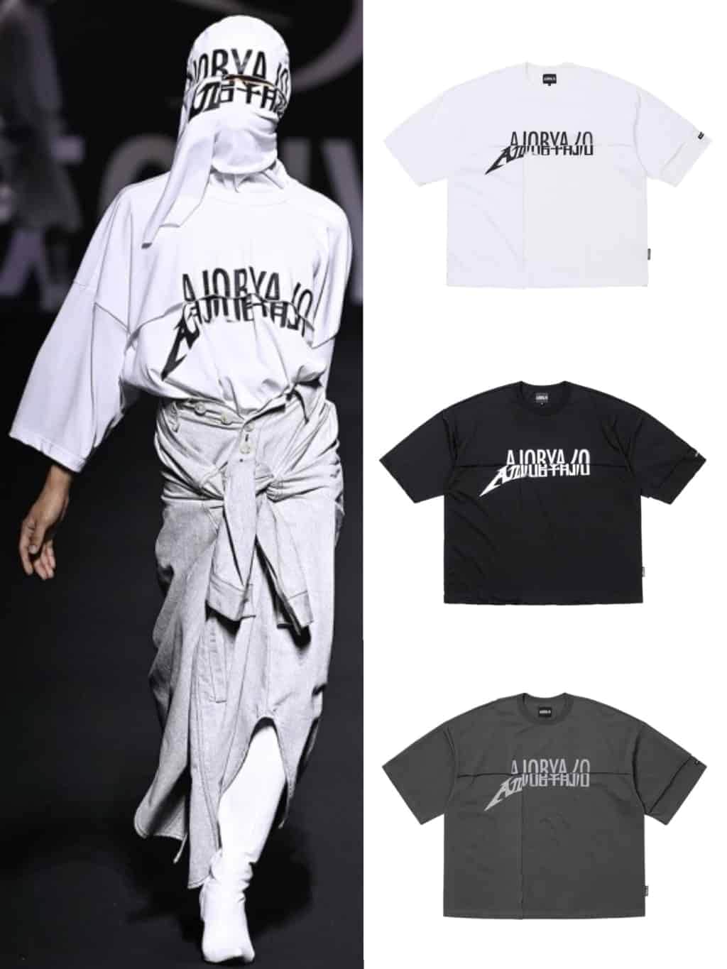 4/18再入荷【AJOBYAJO】Tri Logo Mixed T-Shirt | OUR BRAND