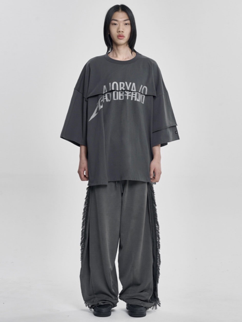【AJO AJOBYAJO】25SS★ Gradation Washed T-Shirt MUSINSA | AJOBYAJO Gradation Washed T-Shirt [CHARCOAL]