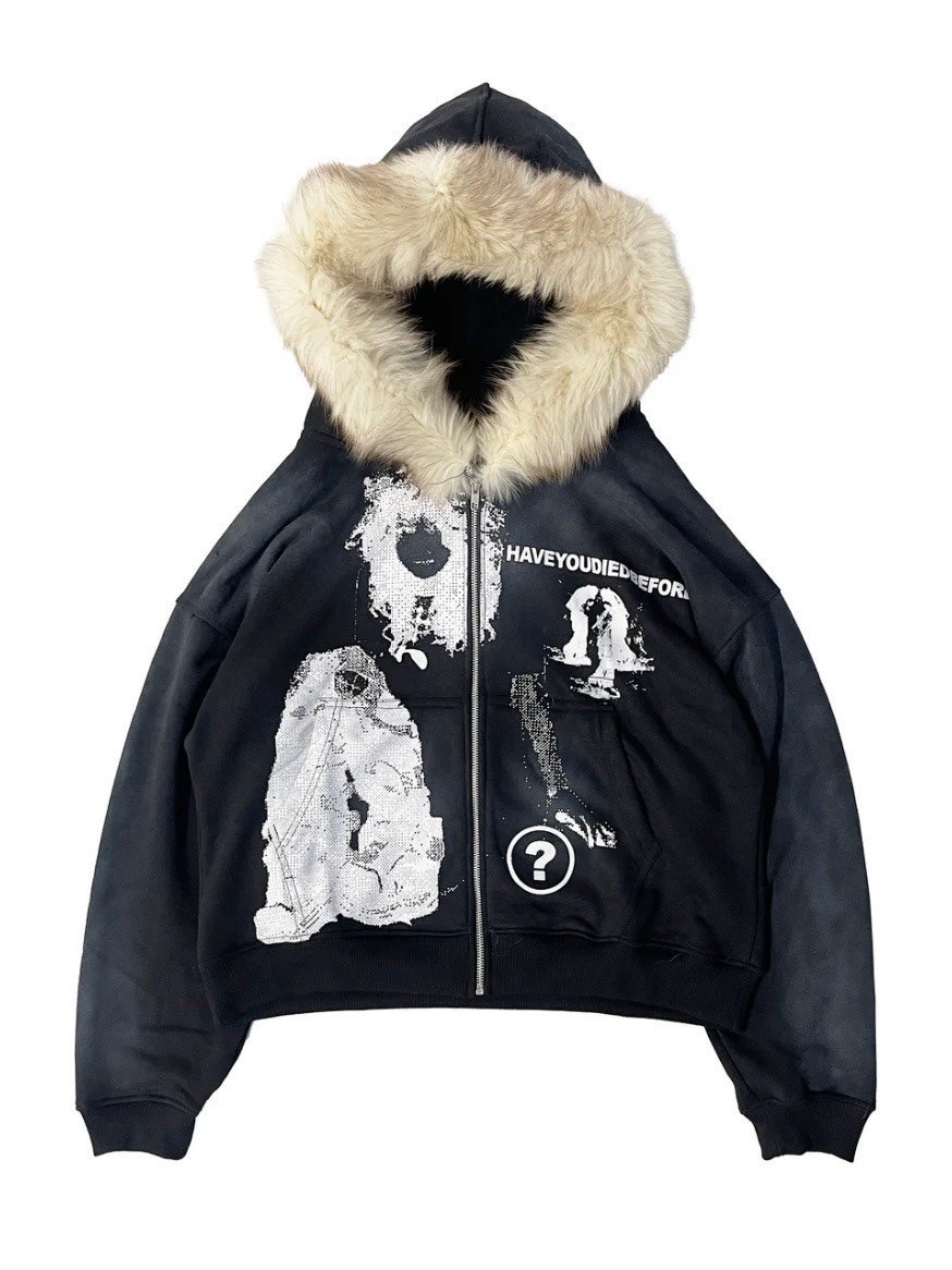 haveyoudiedbefore?】Mycelium V3 Fur Hoodie | OUR BRAND