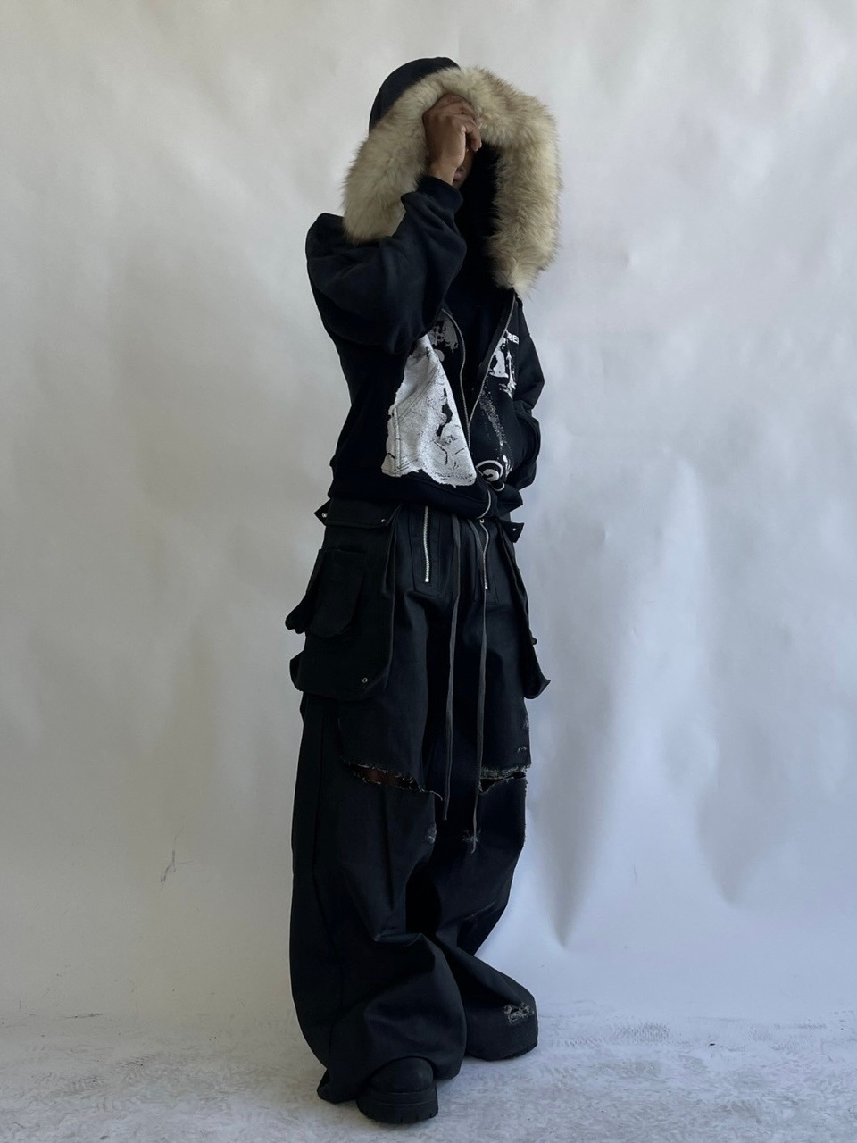 【philme】mekuri shaggy blouson 最終値下げ haveyoudiedbefore?】Mycelium V3 Fur Hoodie | OUR BRAND